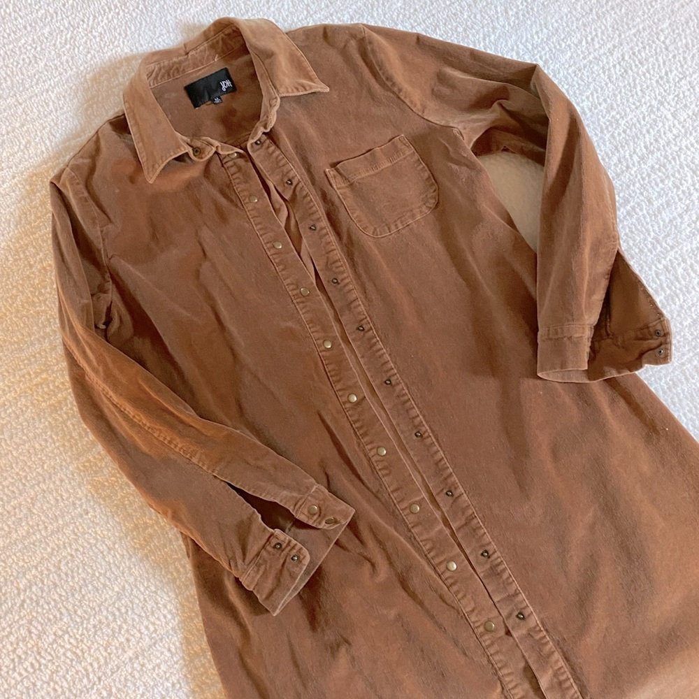 Corduroy Shirt Dress